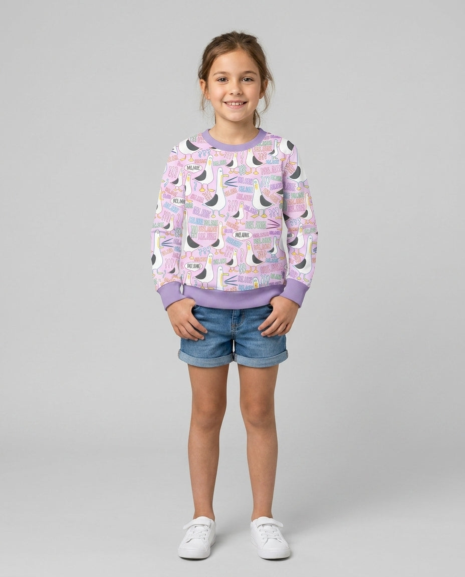 Teacher Teacher Teacher Funny Seagull Bamboo Crewneck Sweatshirt