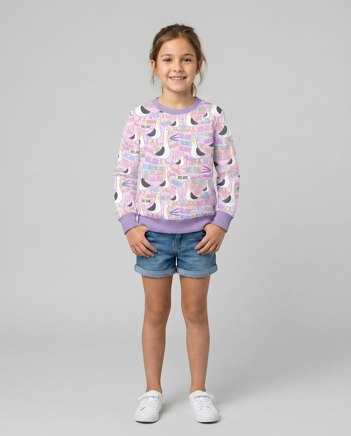 Teacher Teacher Teacher Funny Seagull Bamboo Crewneck Sweatshirt