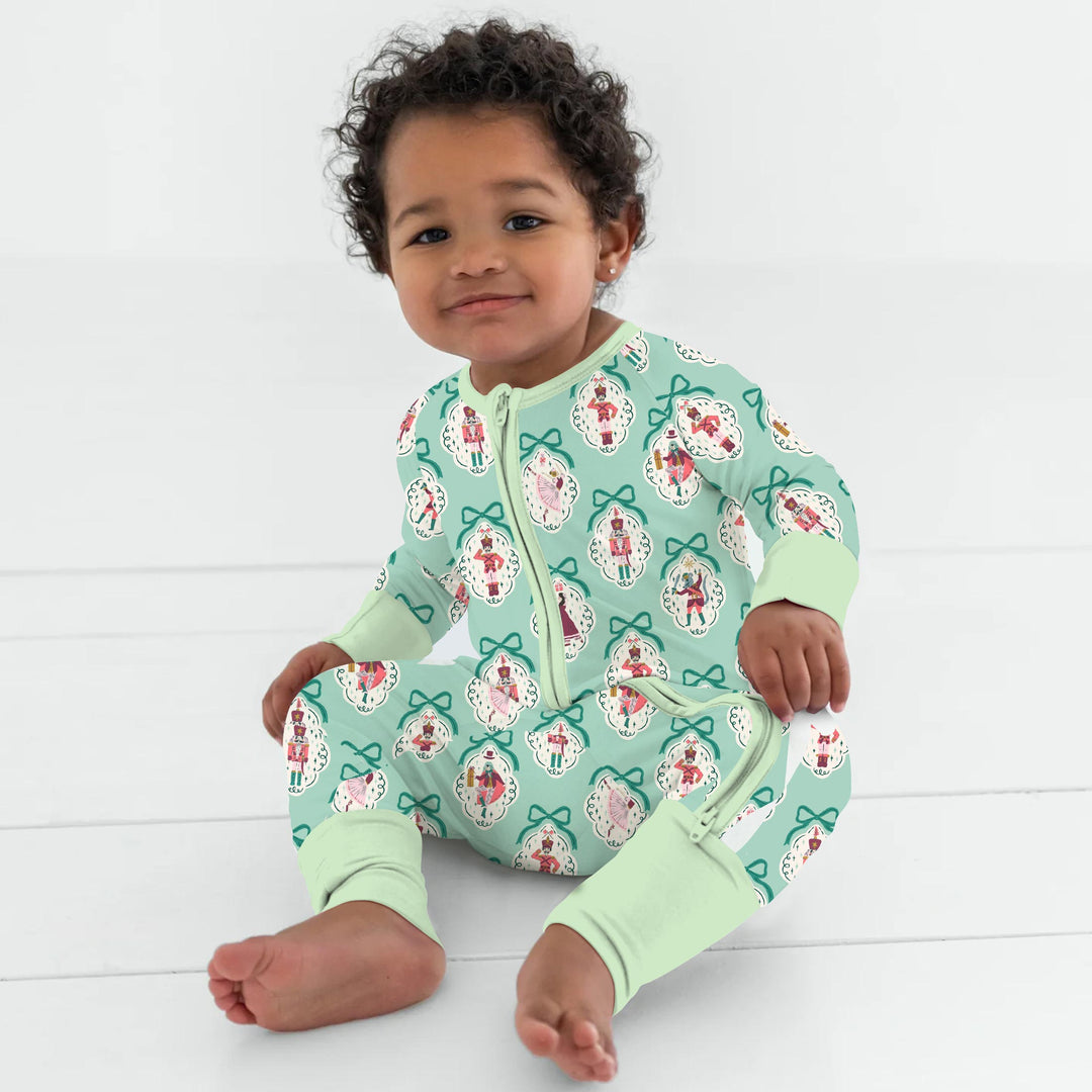 The Nutcracker Ballet Christmas Bamboo Two Piece Short Sleeve Shorts Pajama Set