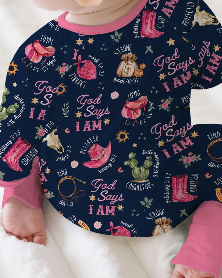 God Says I Am Western Faith Bamboo Convertible Zippy