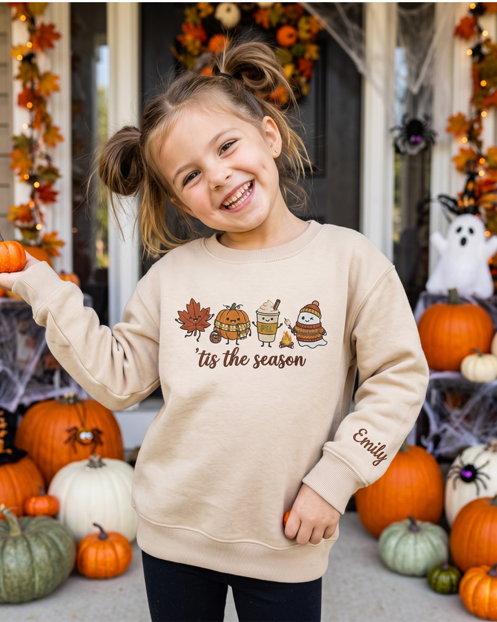 Tis The Season Embroidered Bamboo Crewneck Sweatshirt