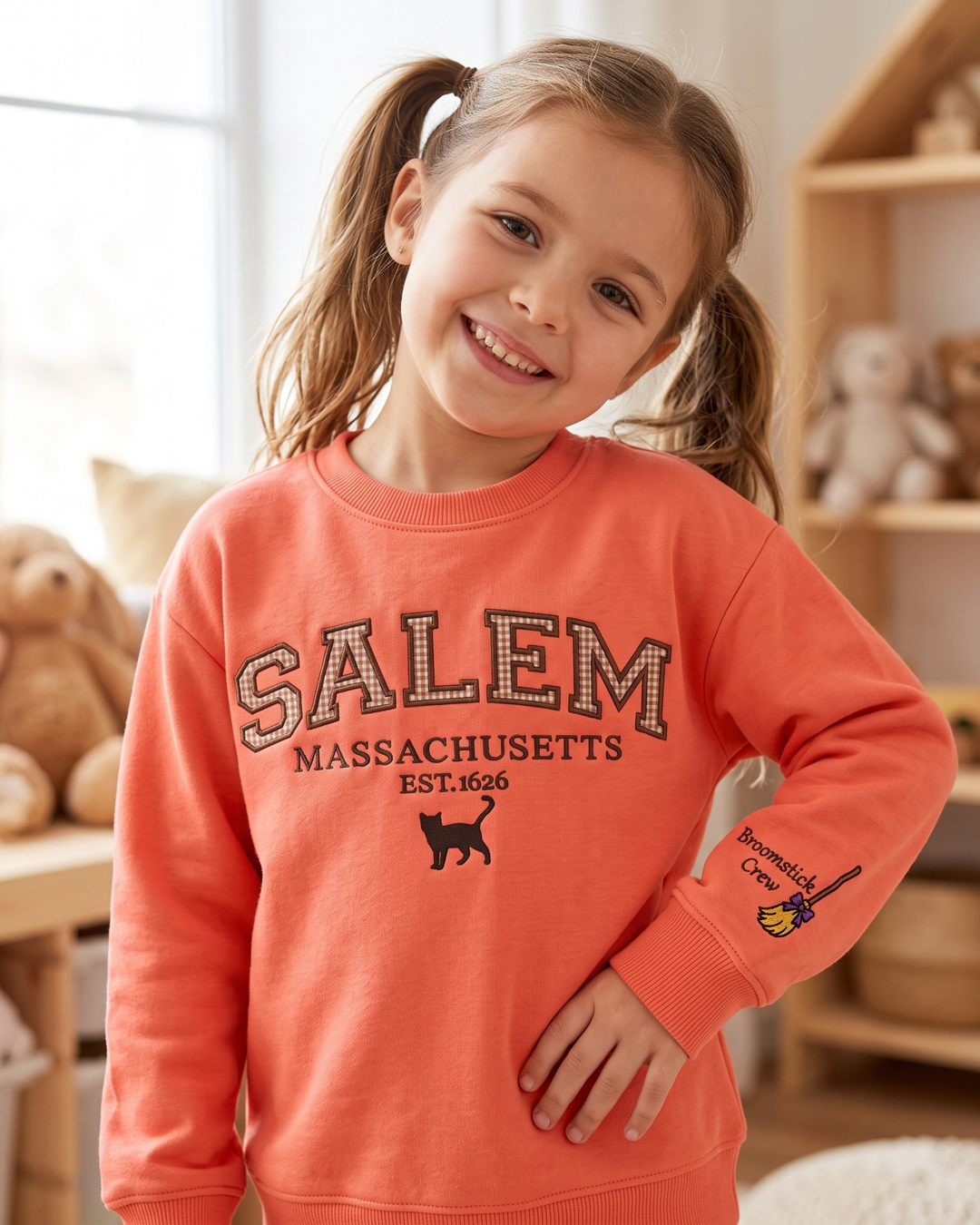 Salem Spellbound Embroidered Bamboo Crewneck Sweatshirt