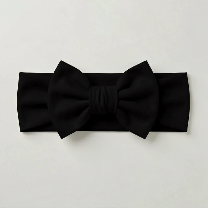 Solid Color Bamboo Luxe Bow Headband