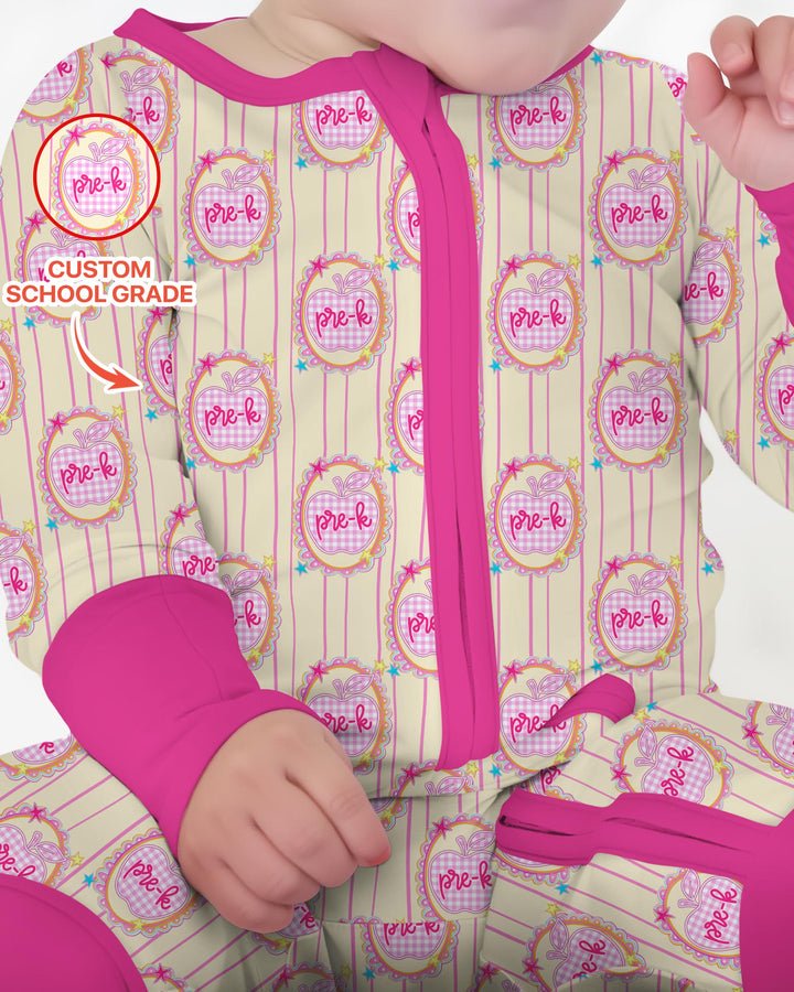 Custom Grade School Sweetie Bamboo Convertible Zippy