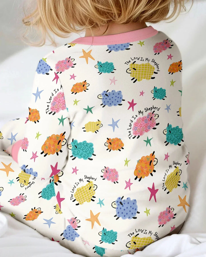 The Lord Is My Shepherd Bamboo Two Piece Long Sleeve Pajama Set
