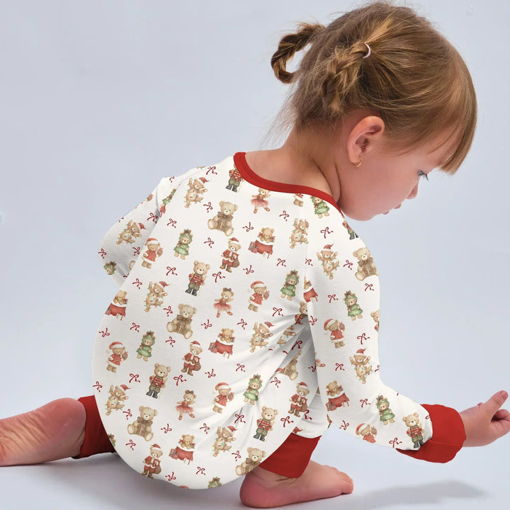 Christmas Teddy Bears Bamboo Convertible Zippy