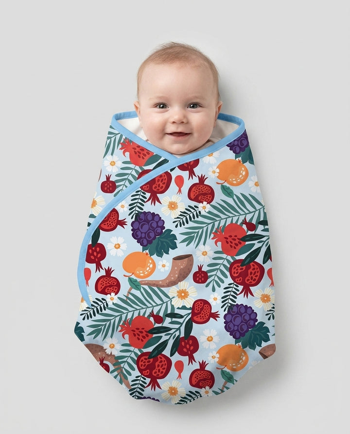 Pomegranate Blessings Night Family Matching Bamboo Blanket