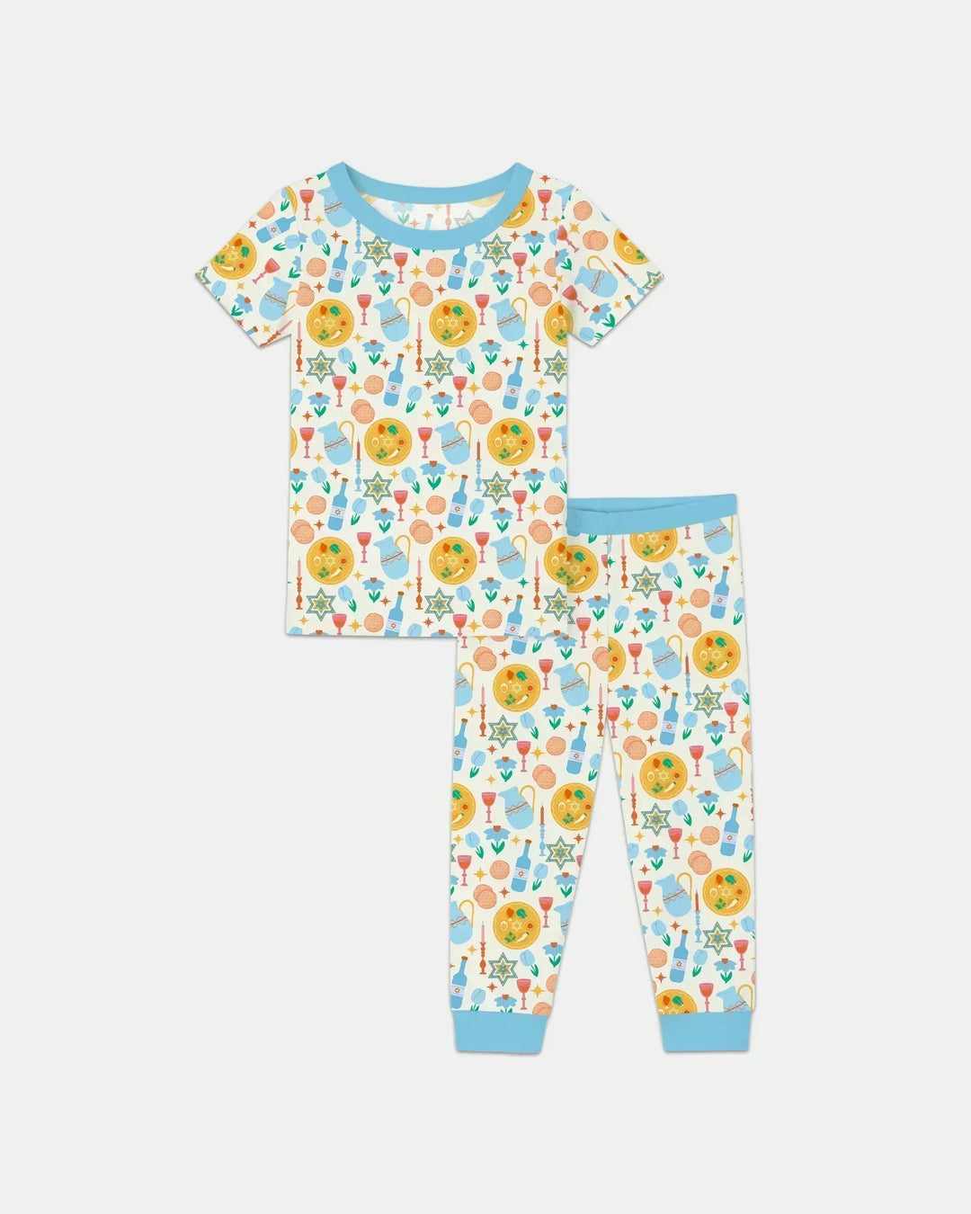 Pesach Sameach Matching Family Bamboo Two Piece Short Sleeve Pajama Set