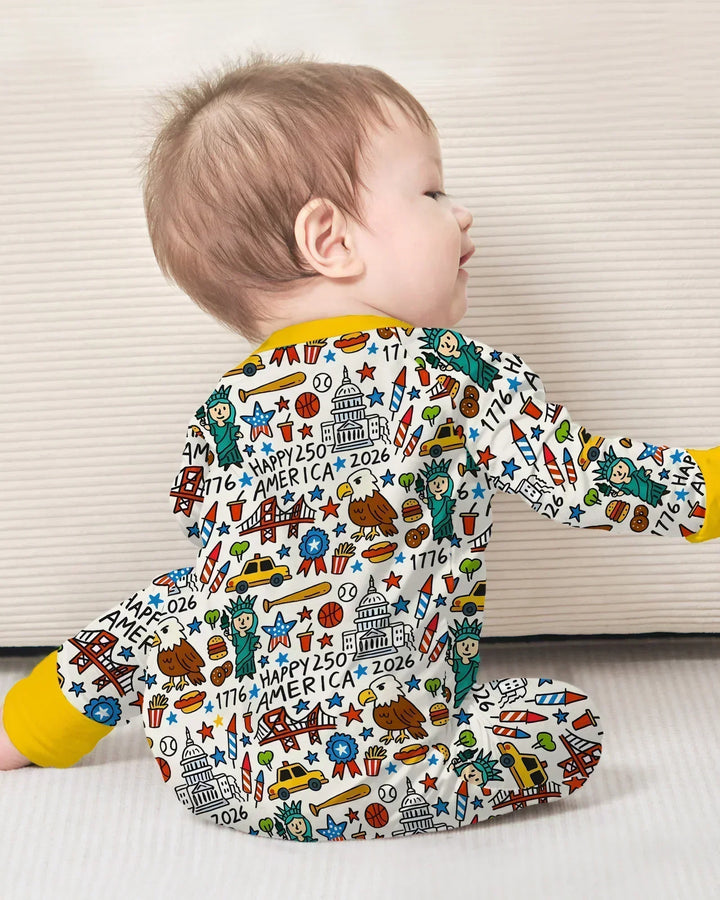 Doodle America 250th Anniversary Family Bamboo Convertible Zippy