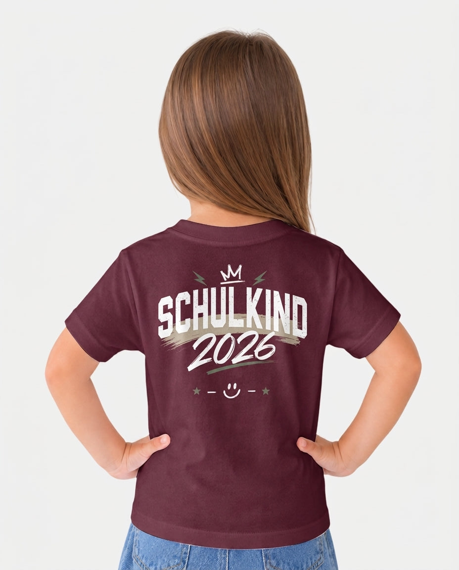 Custom Name First Day of School 2026 Bamboo Crewneck T-Shirt