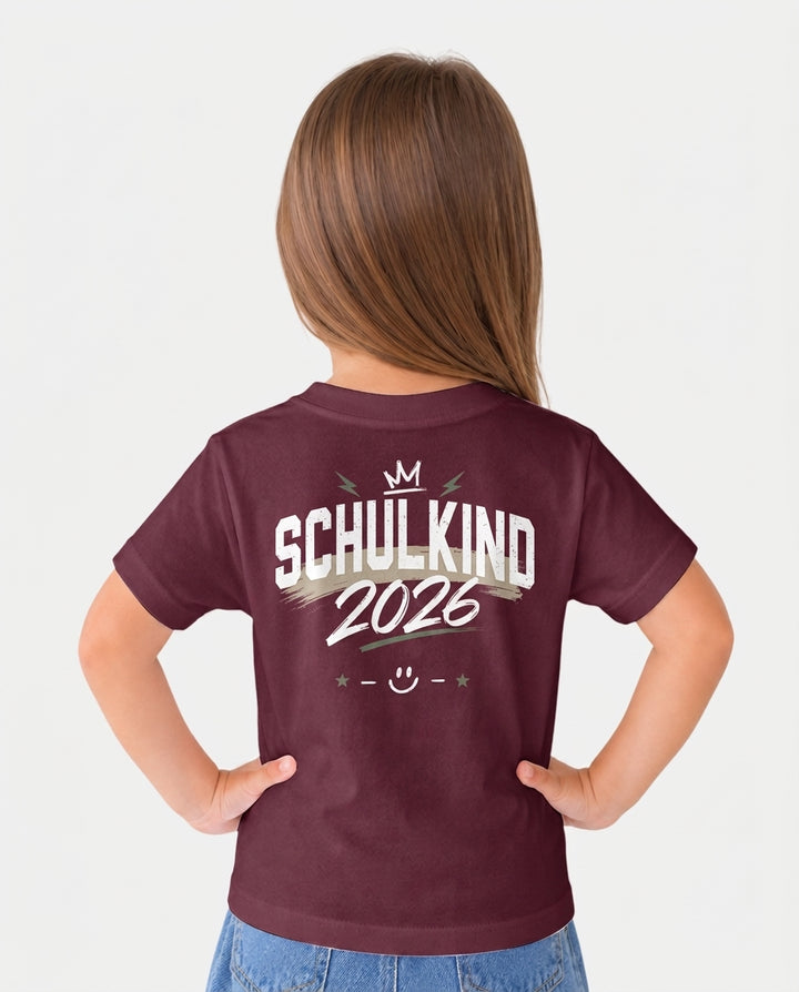 Custom Name First Day of School 2026 Bamboo Crewneck T-Shirt