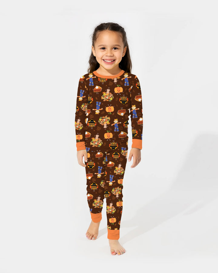 Template Bamboo Two Piece Long Sleeve Pyjamas Set