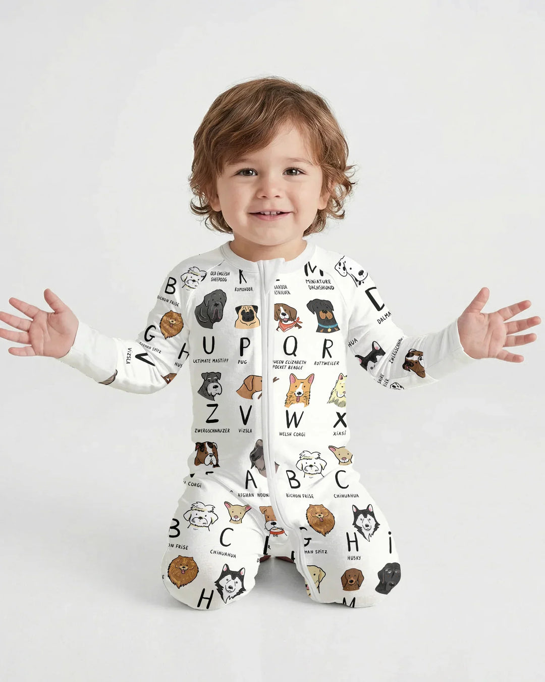Funny Dogs Alphabet Bamboo Convertible Zippy