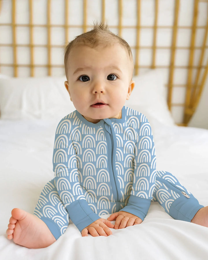 Sky Blue Rainbows Bamboo Convertible Zippy