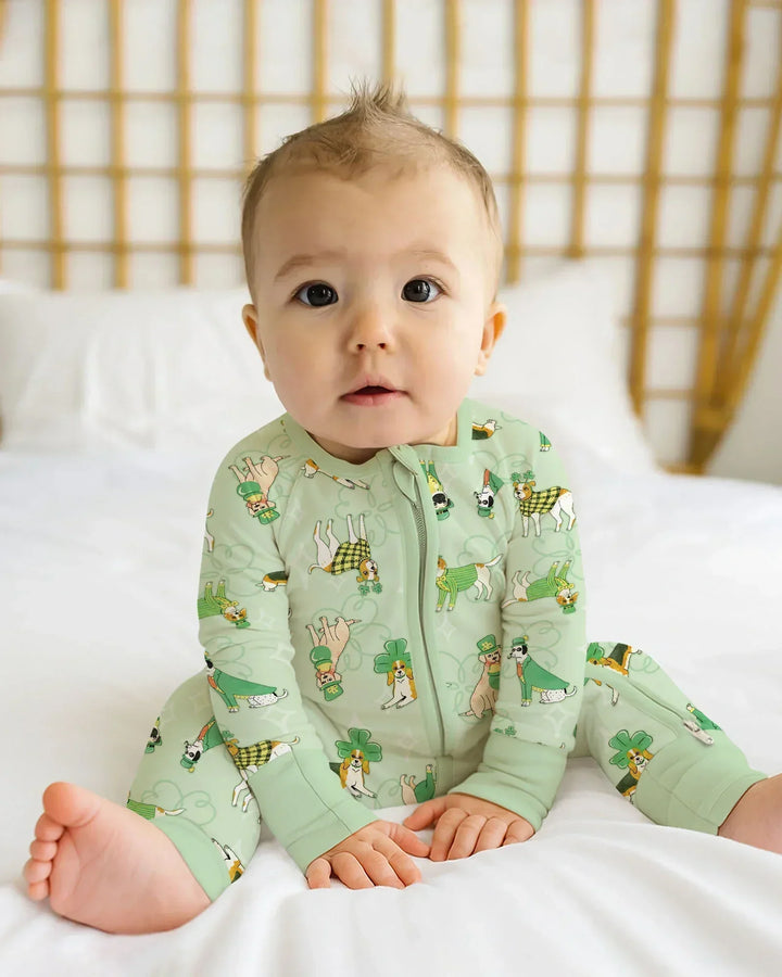 St. Patrick's Day Puppies Bamboo Convertible Zippy