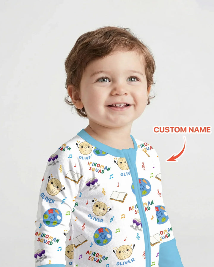 Custom Name Passover Afikoman Squad Bamboo Convertible Zippy