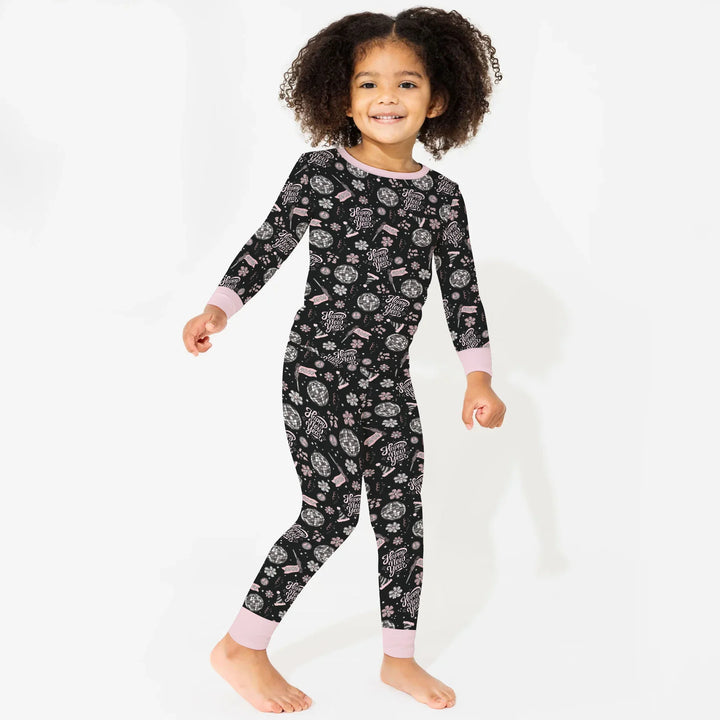 Disco New Years Eve Bamboo Two Piece Long Sleeve Pajama Set