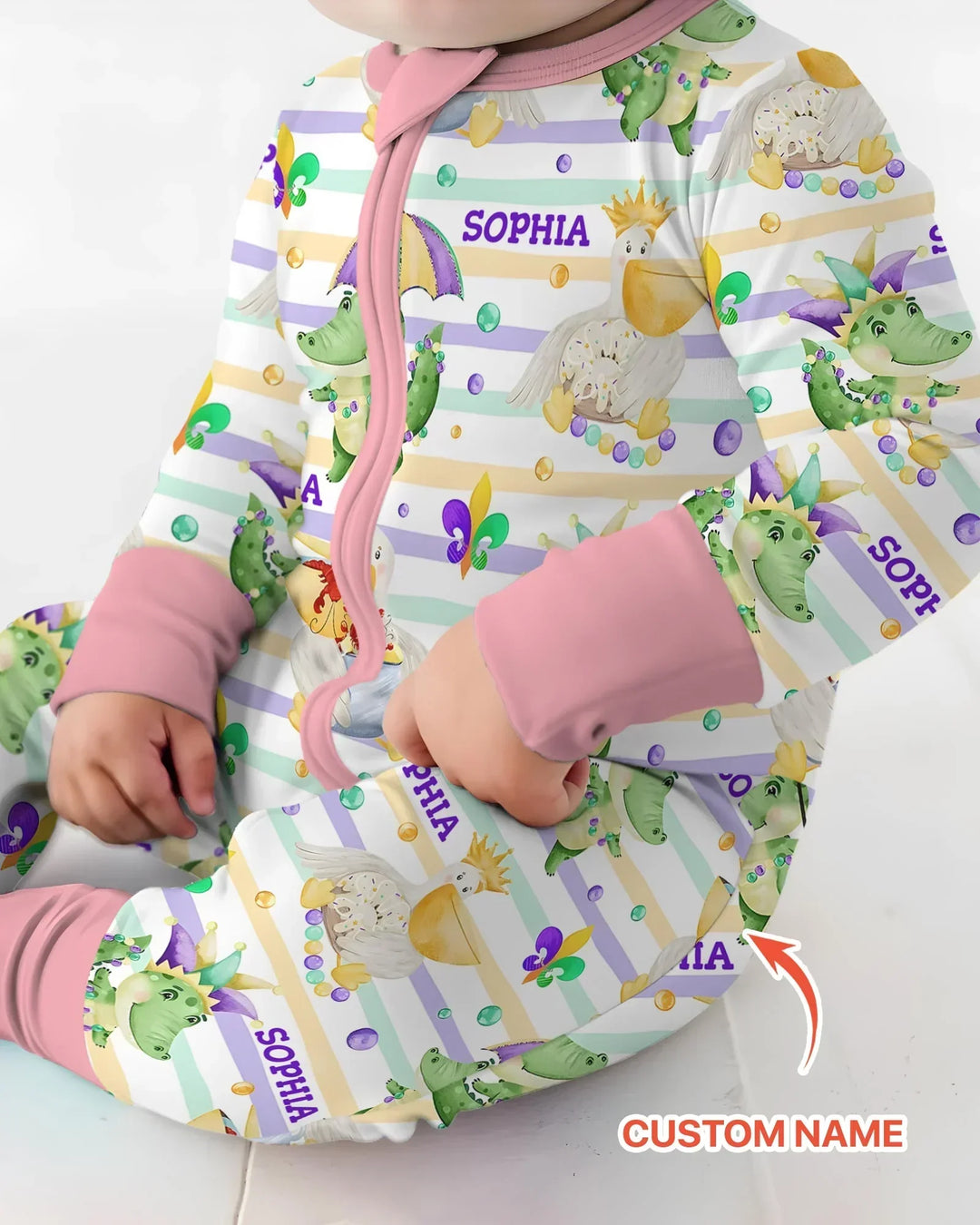Happy Mardi Gras Adventure Family Matching Bamboo Convertible Zippy