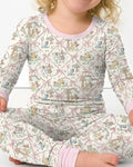 Spring Meadow Friends Bamboo Two Piece Long Sleeve Pajama Set