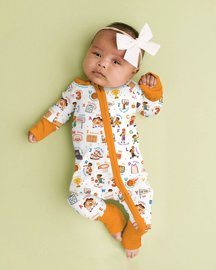 Basketball Alphabet Bamboo Convertible Zippy
