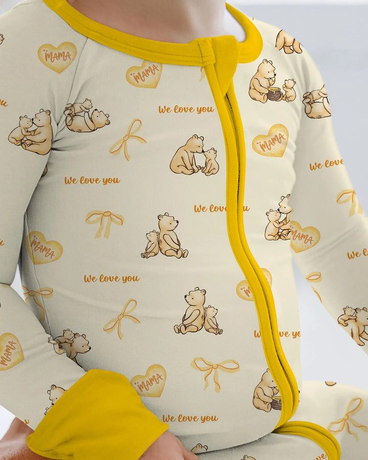 Sweat Yellow Mama Bear Convertible Zippy