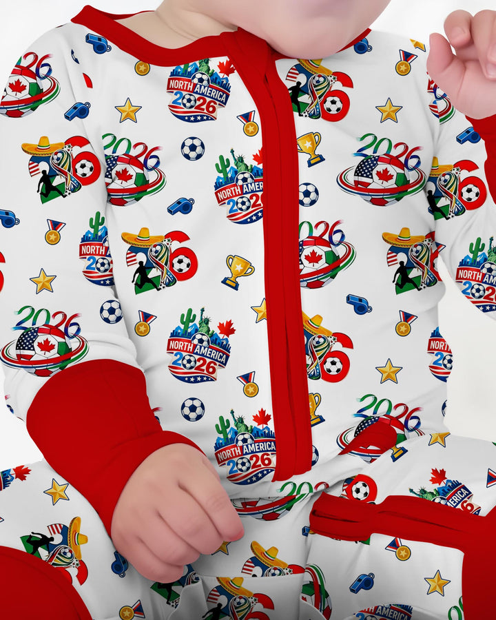 World Soccer North America 2026 Family Matching Bamboo Convertible Zippy