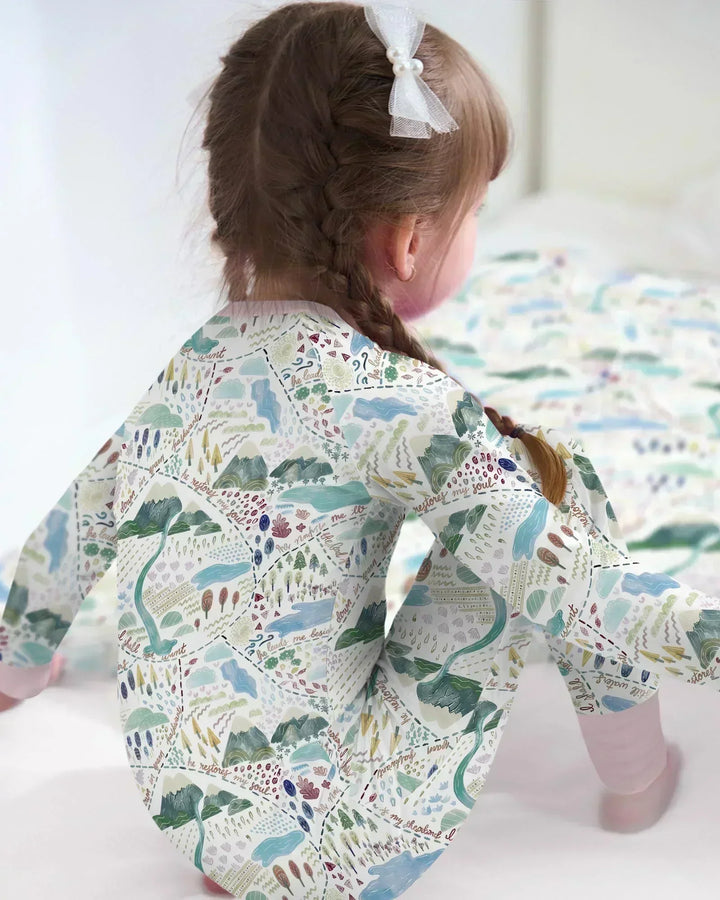 Whimsical Psalms 23 Map Bamboo Convertible Zippy