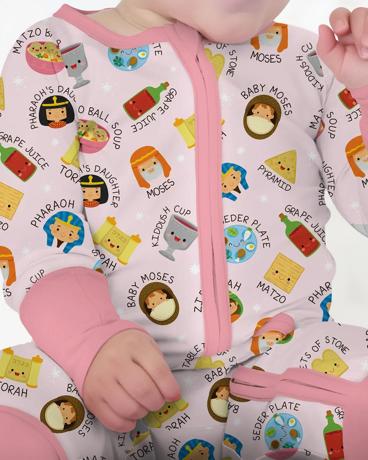 Cute Passover Characters Bamboo Convertible Zippy