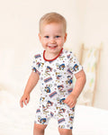 Patriotic Goose Celebrating 250 Years Bamboo Two Piece Short Sleeve Shorts Pajama Set