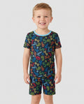 Math Doodles Bamboo Two Piece Short Sleeve Shorts Pajama Set