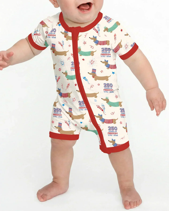 250 Years Of Freedom Bamboo Shorty Zippy