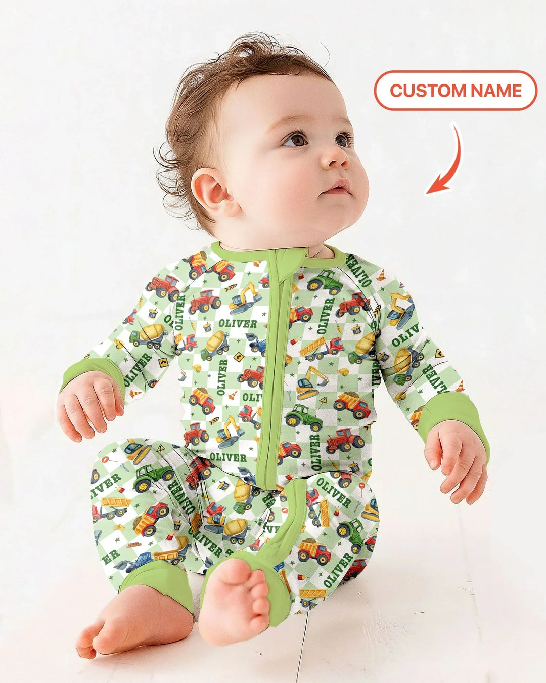 Under Construction Custom Name Bamboo Convertible Zippy