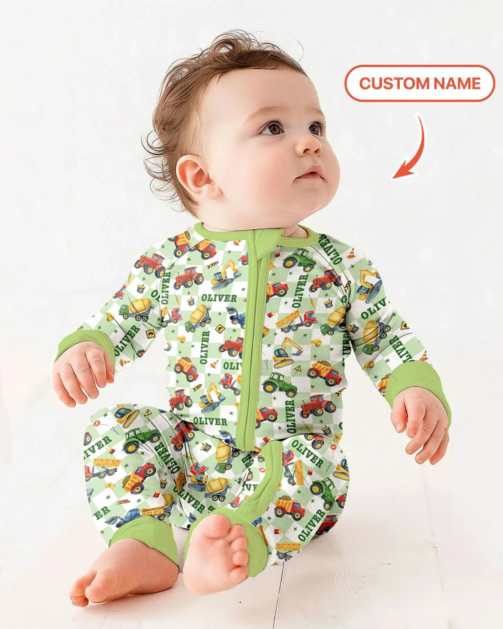 Under Construction Custom Name Bamboo Convertible Zippy