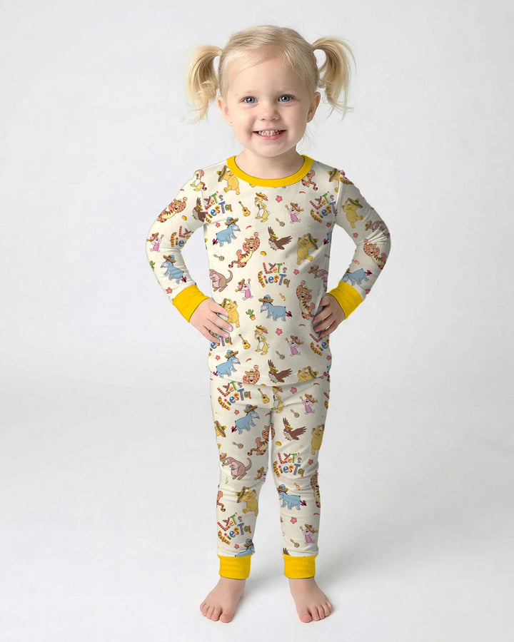Let's Fiesta Bamboo Two Piece Long Sleeve Pajama Set