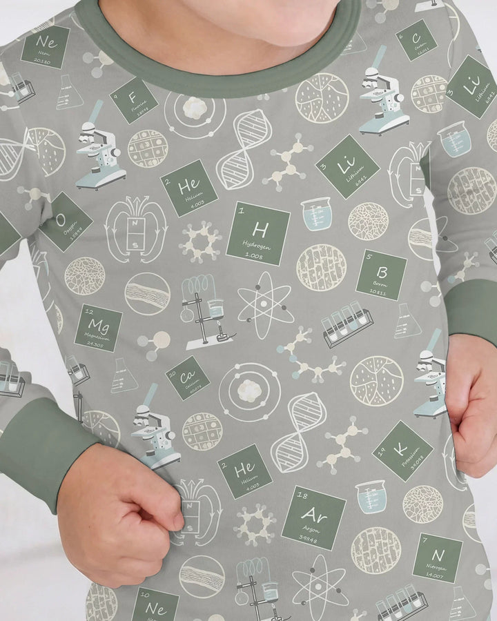 A Moment Of Science Bamboo Two Piece Long Sleeve Pajama Set