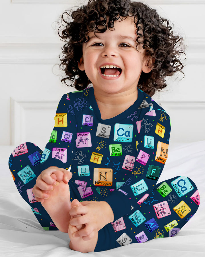 Science Elements Bamboo Two Piece Long Sleeve Pajama Set