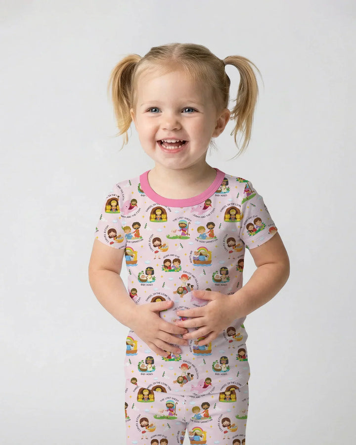 Bible Stories Bamboo Two Piece Short Sleeve Pajama Set
