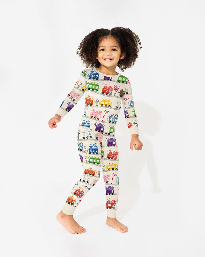 Template Bamboo Two Piece Long Sleeve Pyjamas Set