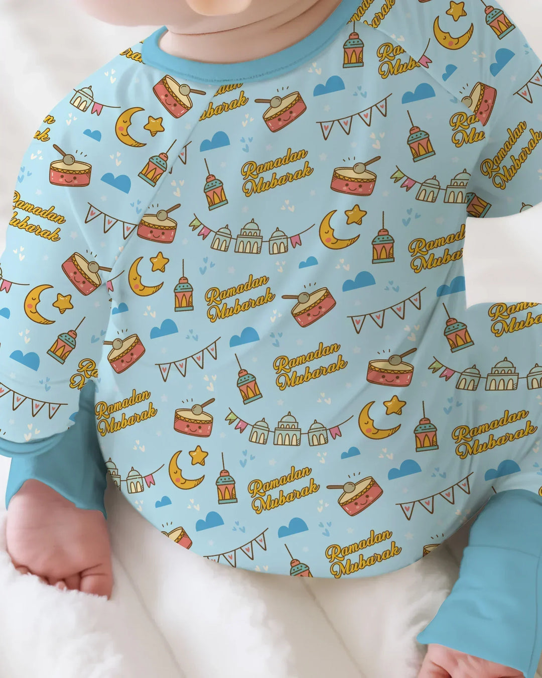 Ramadan Mubarak Bamboo Shorty Zippy