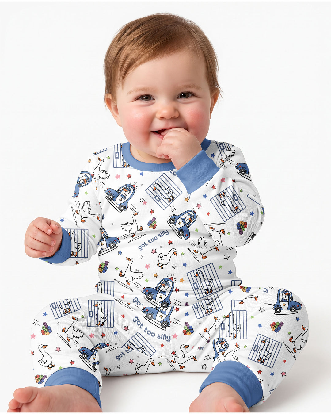 Got Too Silly  Bamboo Two Piece Long Sleeve Pajama Set