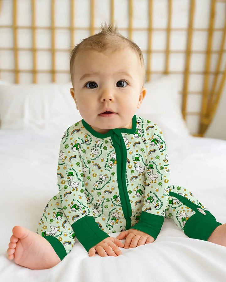 St. Patrick's Day Silly Goose Bamboo Convertible Zippy