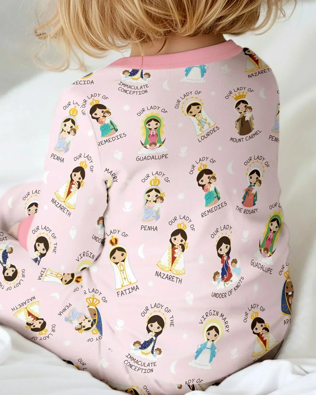 Little Marian Blessings Bamboo Two Piece Long Sleeve Pajama Set