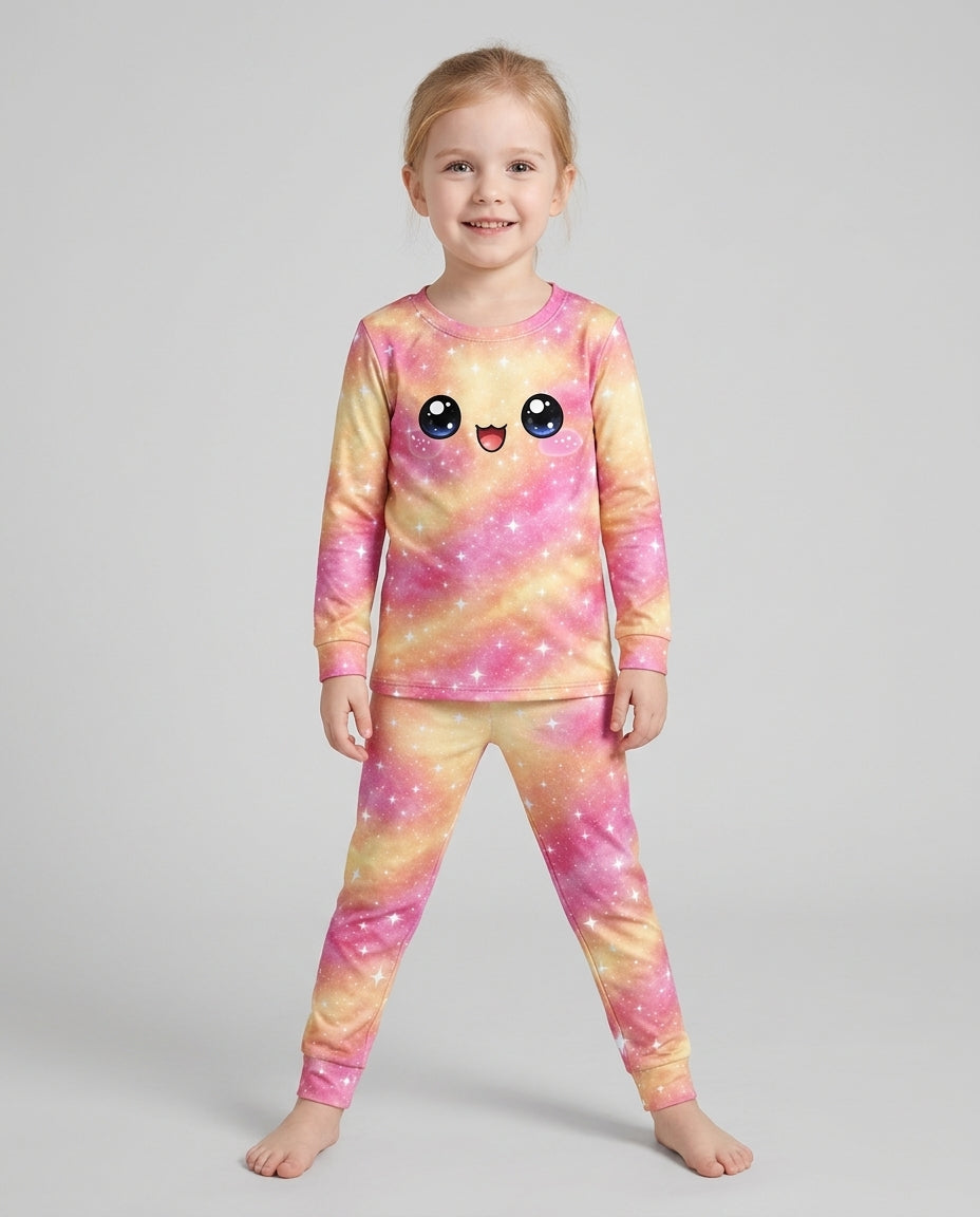 Matching Squishy Dumplings Costume Bamboo Two Piece Long Sleeve Pajama Set