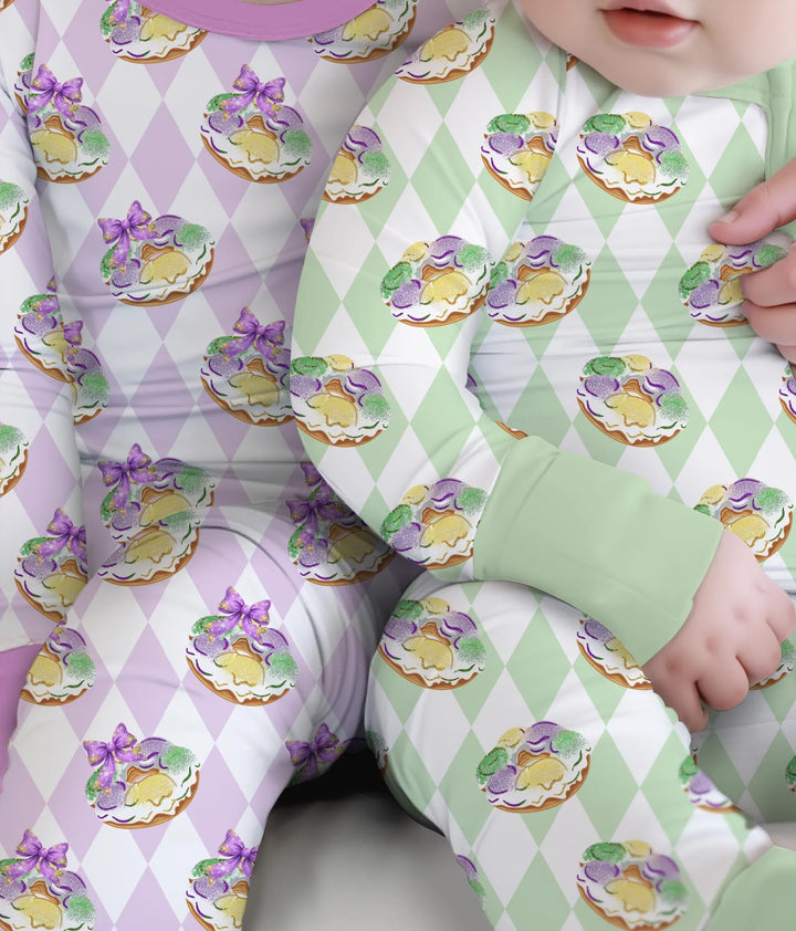 Mardi Gras Donut Bamboo Convertible Zippy
