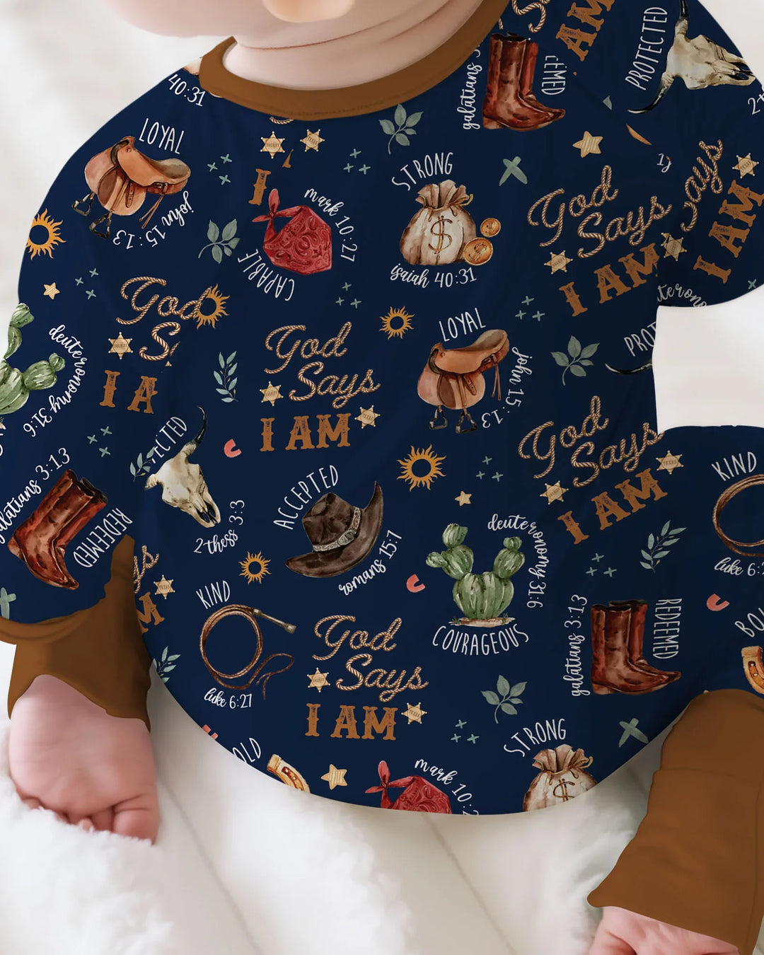 God Says I Am Western Faith Bamboo Convertible Zippy