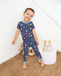 Eid Mubarak Matching Family Bamboo Two Piece Short Sleeve Pajama Set