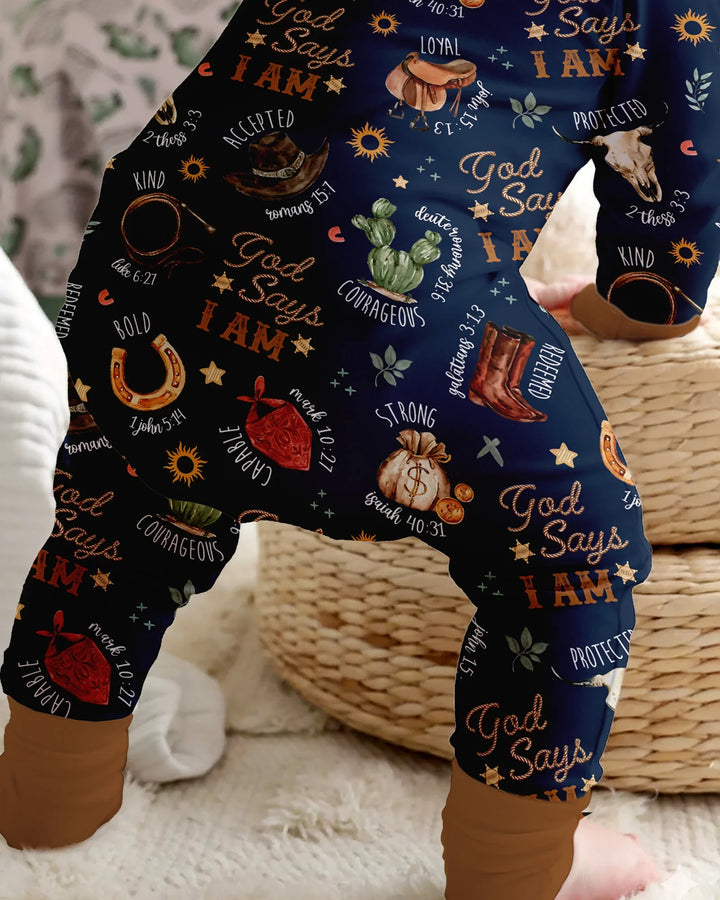 God Says I Am Western Faith Bamboo Convertible Zippy