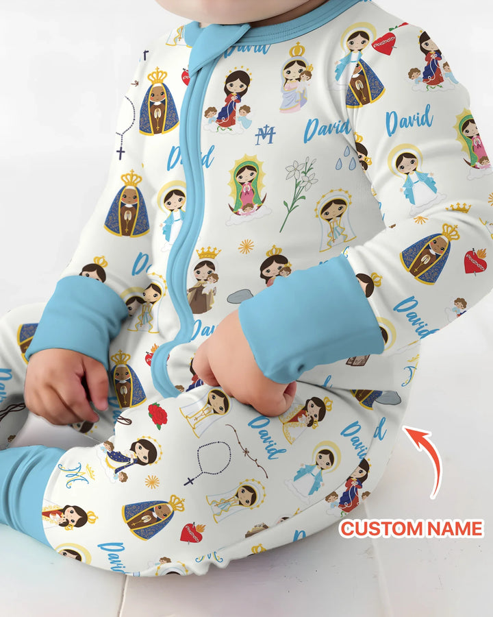 Custom Name Mother Mary Bamboo Convertible Zippy