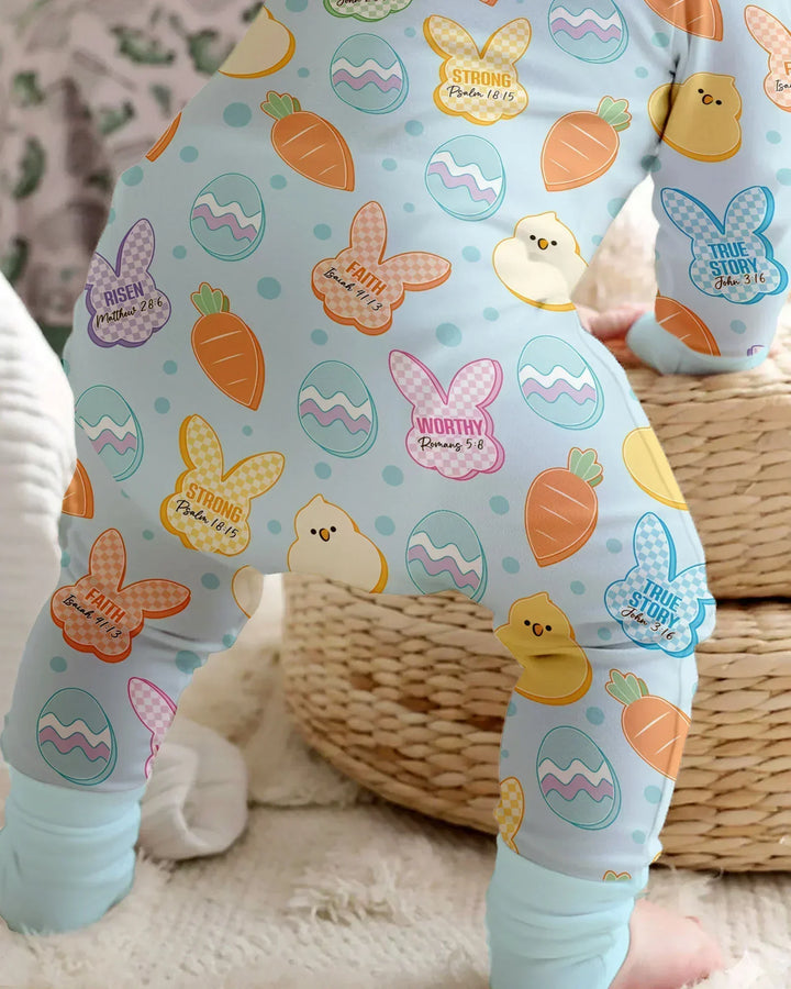 Easter Christian Bunny Bamboo Convertible Zippy