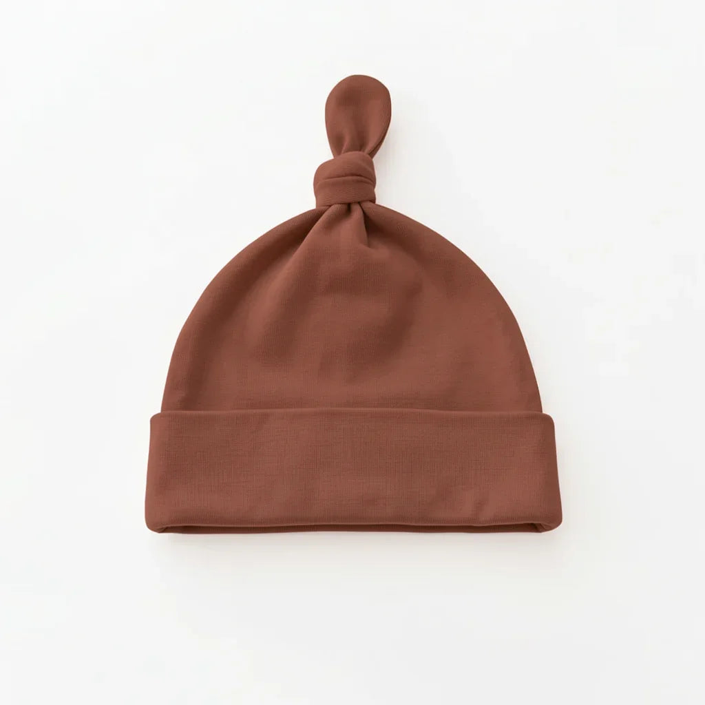 Solid Color Bamboo Knotted Hat